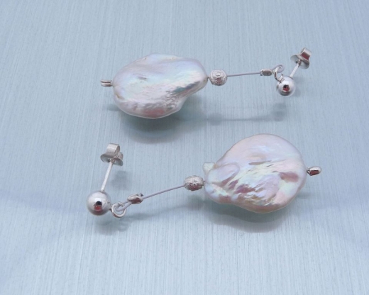 Crash Ohrringe aus Süßwasserzuchtperlen-verkauft-