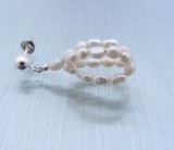 Schneekristall - Süßwasserzuchtperlenkette und Ohrringe - 28 ¤