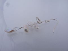 Zarte Perlenkette oder Armband - 72 cm lang - und Ohrringe