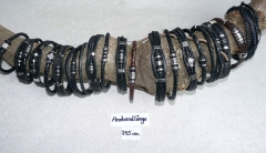 Herren Leder Armbänder 21,5 cm lang